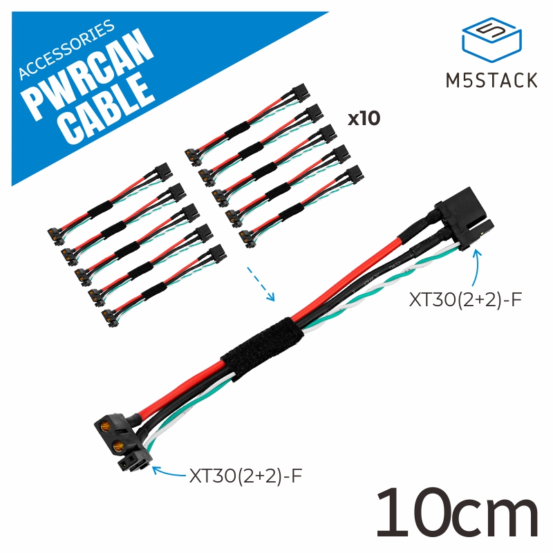 M5Stack Core2 - モジュール用M5Stack-Official pwrcanケーブル、10cm、50cm、2個