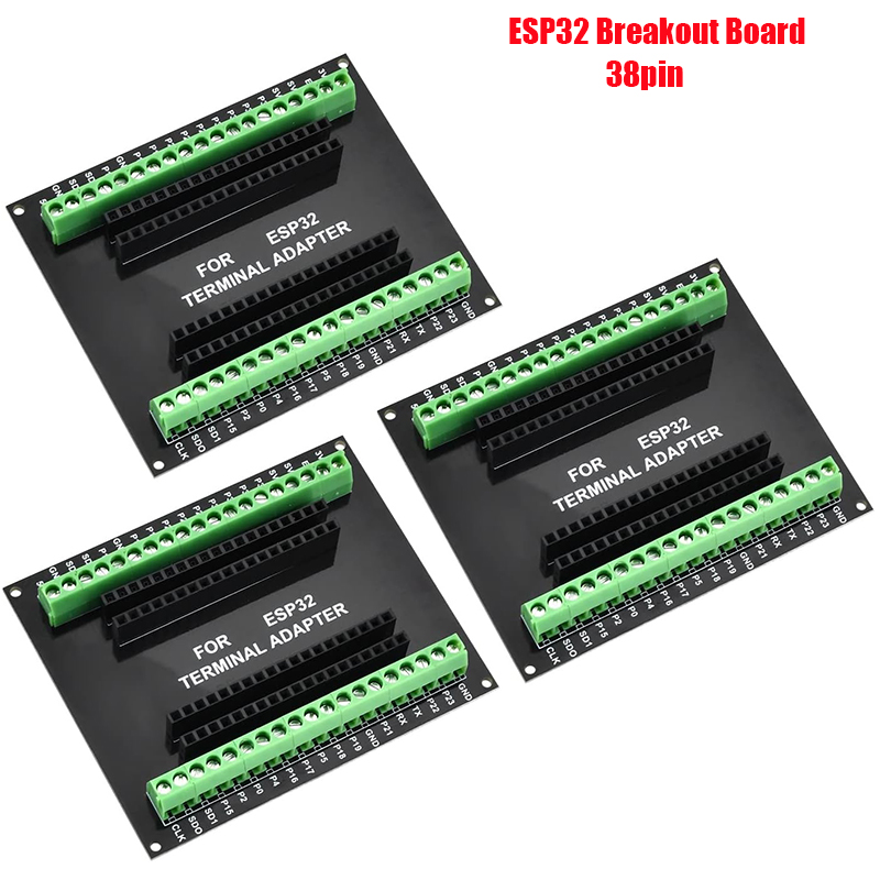 Nodemcu 32S - 3 個 38PIN ESP32 ブレークアウトボード、Aideepen ESP32