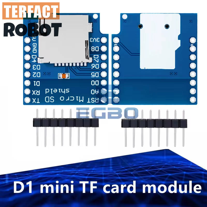 Wemos D1 - TERFACT ROBOT マイクロSD TFカードメモリ拡張モジュール | WeMos