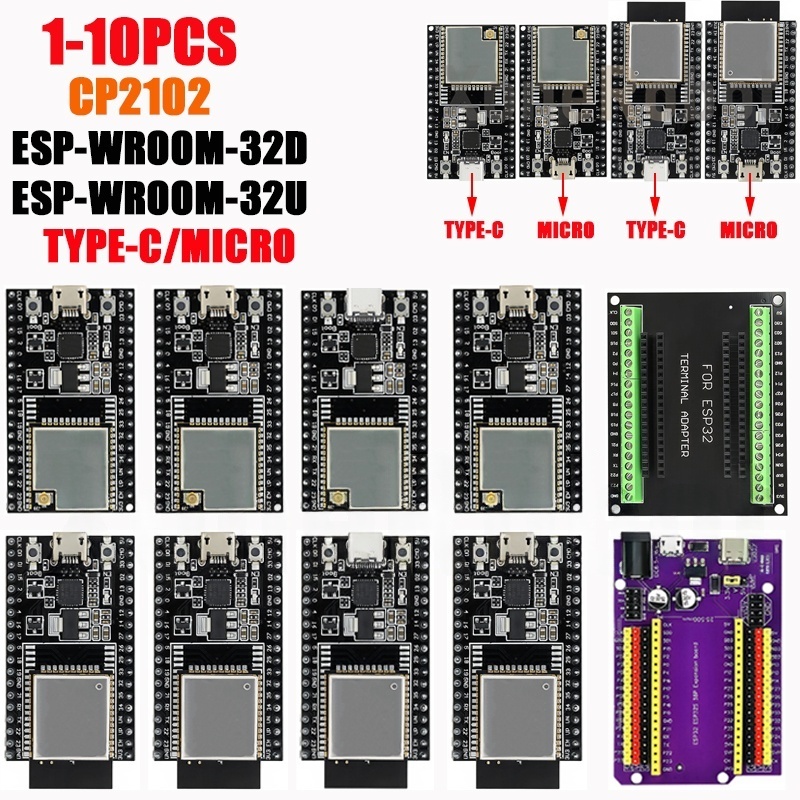 Nodemcu 32S - 1-10 個 ESP32-DevKitC コアボード TYPE-C/MICRO ESP32