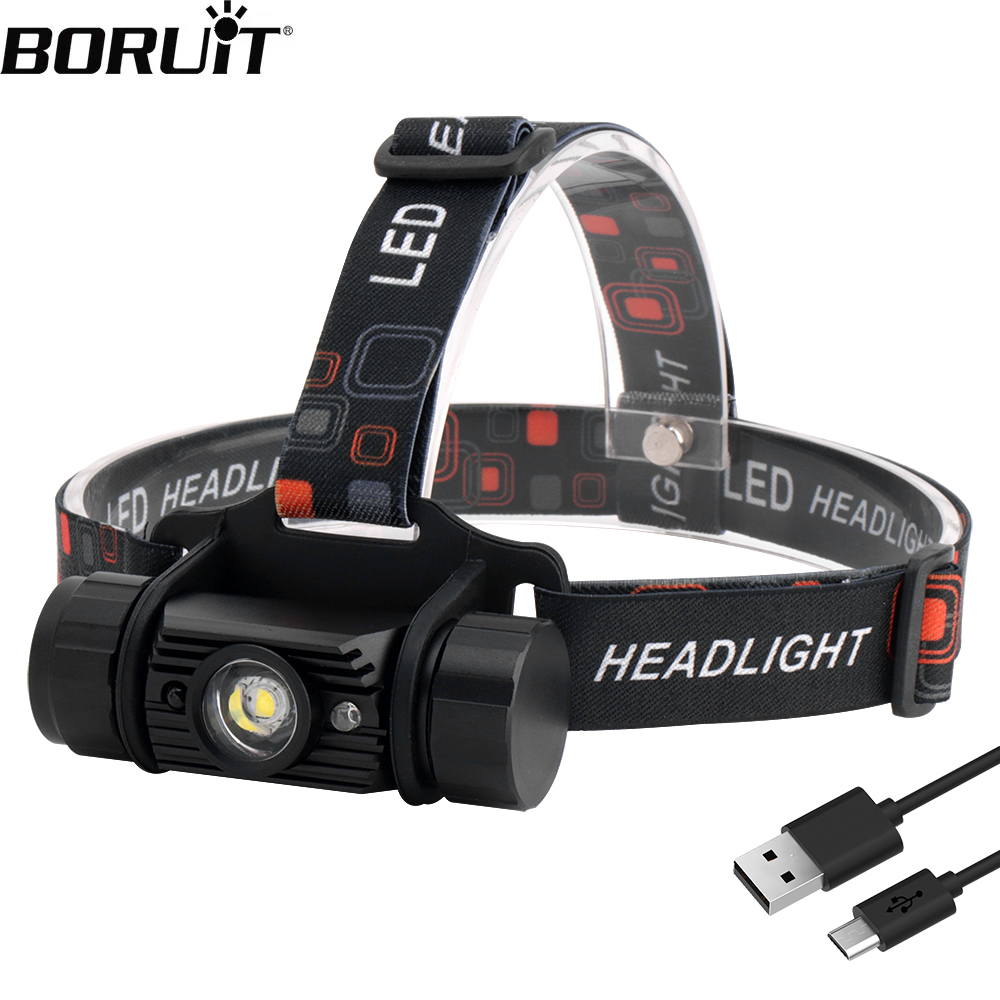 Lolin D32 - Boruit-誘導ヘッドランプRJ-020,LED,モーションディテクター,1000lm,充電式ヘッド,キャンプ,狩猟用,18650