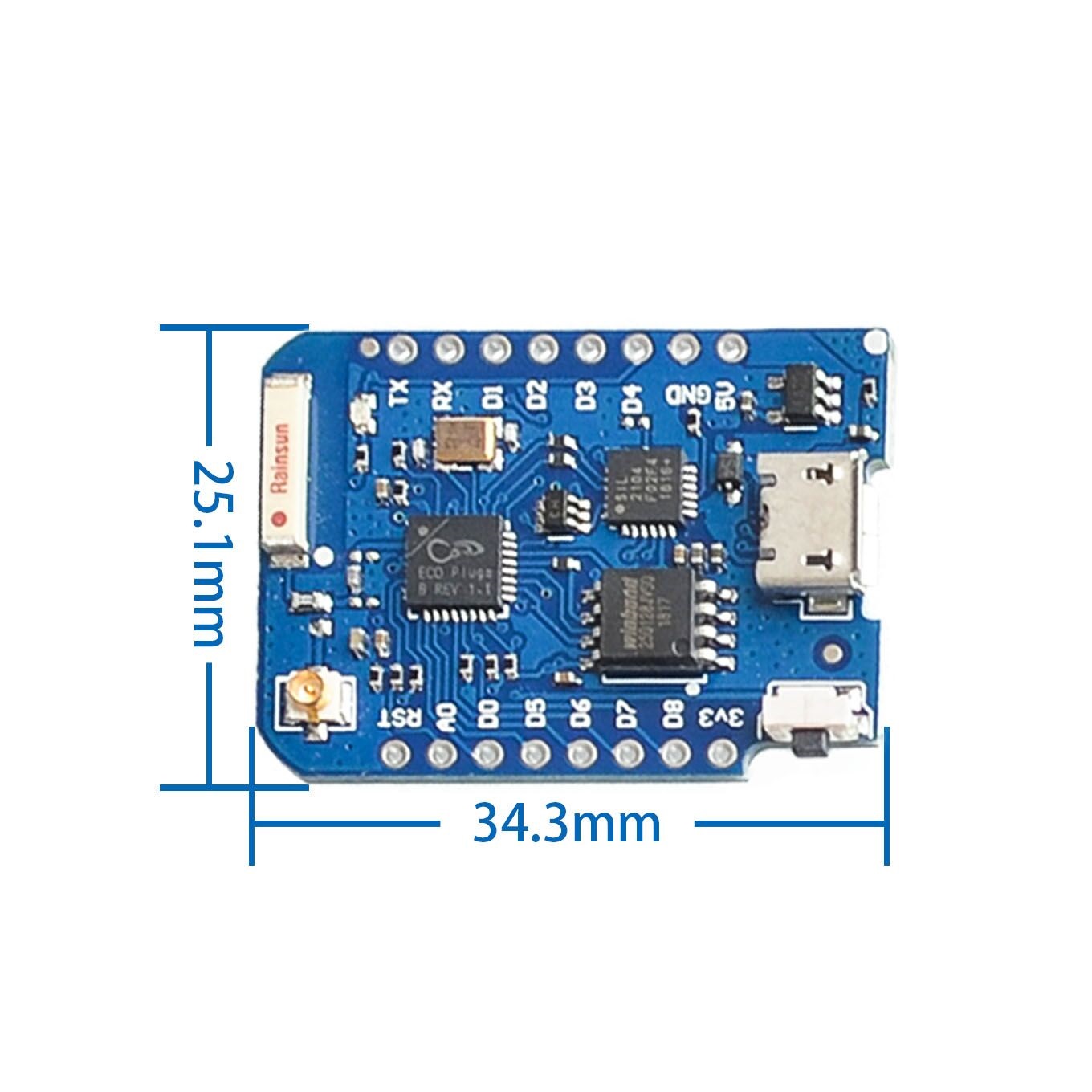 Wemos-外部アンテナコネクタ、Wi-Fi開発ボード、マイ - Wemos D1 のレビューと価格