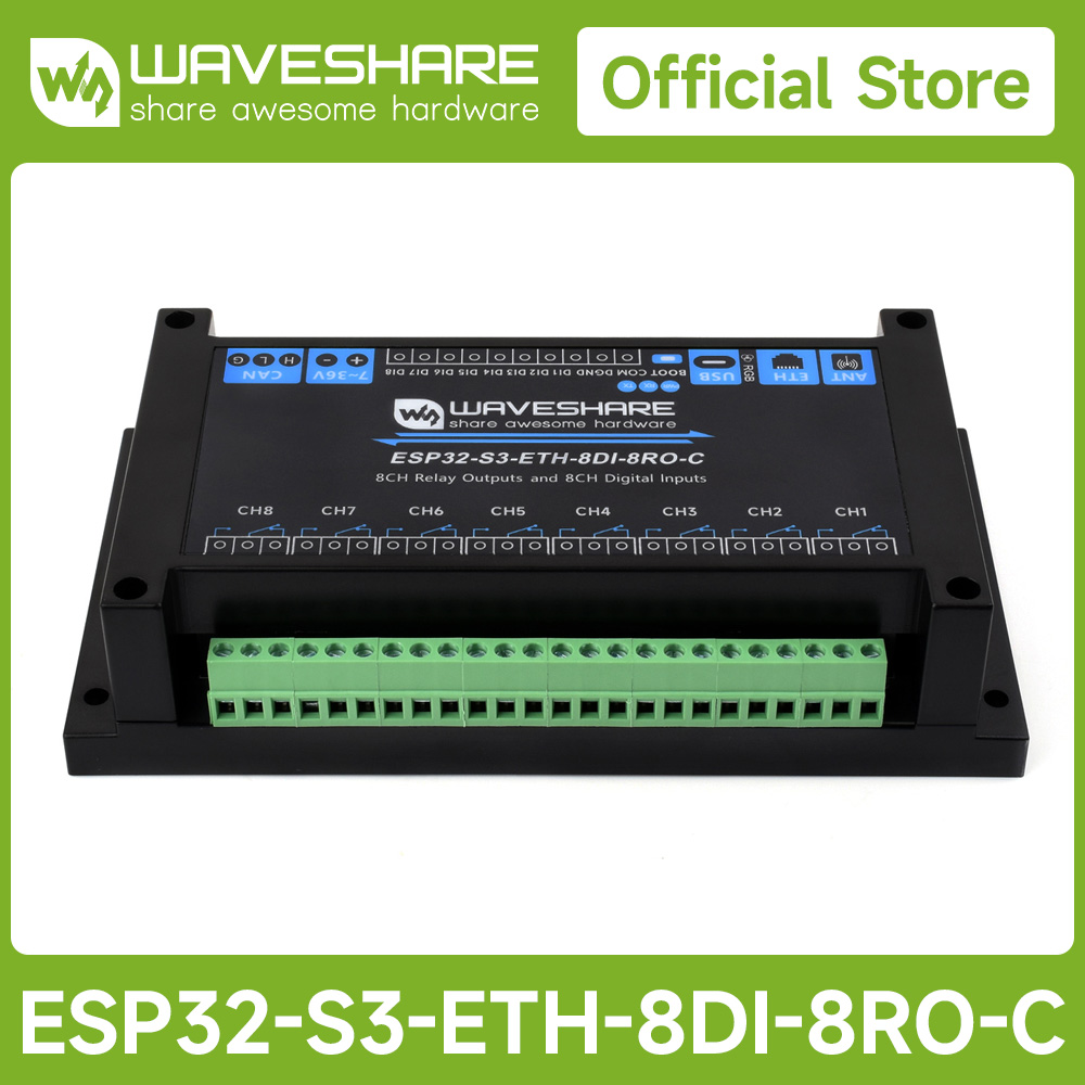 産業用 8 チャンネル ESP32-S3 WiFi リレー  - Waveshare Esp32 のレビューと価格
