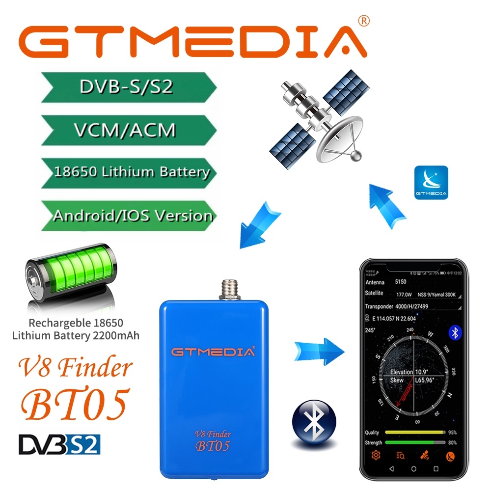 GTMEDIA V8 Finder BT05 デジタル衛星フ - Devkitc のレビューと価格